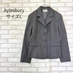アリスバリー　テーラードジャケット グレー L ウール　背抜き