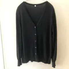 カーディガン　長袖　キレイめ　黒ブラック