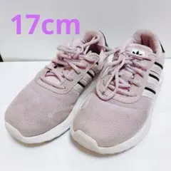 送料込☆adidas ピンク スニーカー キッズ用☆17cm☆