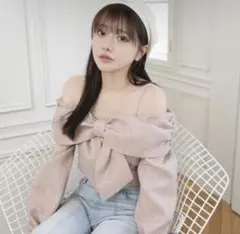 andmary Alison frill tops pink - メルカリ