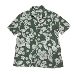 90's vintage GAP アロハシャツ 半袖 グリーン 花柄 XSのサムネイル