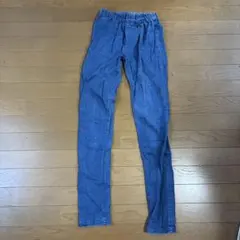 デニムブルー スキニーパンツ ゴムウエスト