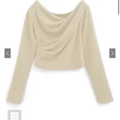 GRL ドレープカシュクールトップス　イエロー　dk1362