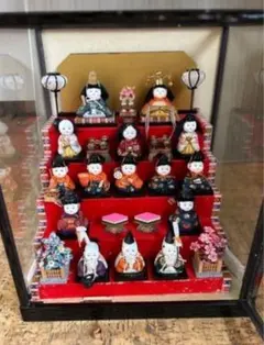 値引しました ひな人形セット ガラスケース付き 値引しました ひな人形