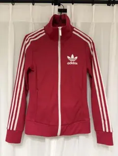 ⭐︎中古美品【adidas】トラックジャケット レッドのサムネイル