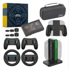 ✨Switch2用アクセサリジョイスティックカバーコントローラハンドルセット✨