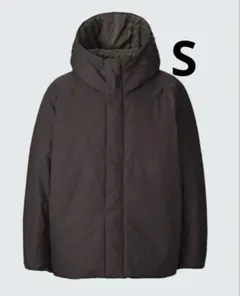 UNIQLO U パフテックボリュームパーカ ダークブラウン S