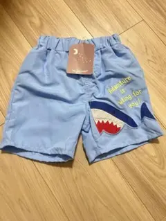 新品　水着　サメ刺繍付き 水色　90 裏地付き　パンツ　海パン