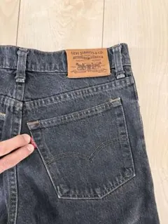 日本製　美品　リーバイス　ダークグレー デニム