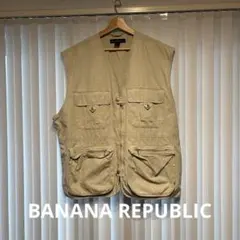 オ*ー様 BANANA REPUBLIC ベージュ ベスト XL