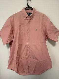 Ralph Lauren 半袖シャツ ボタンダウン 刺繍ロゴ メンズ古着