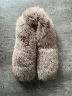 未使用級　サガファー　ブルーフォックス　大判ティペット　ホワイト 未使用級 サガファー ブルーフォックス 大判ティペット ホワイト