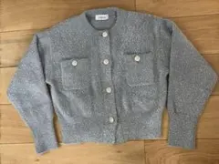 アルページュストーリー　ラメニットジャケット　カーディガン　キラキラ