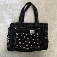 デニム ブラック トートバッグ