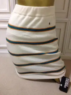 【1174】RODEO CROWNS ニット タイト スカート S ホワイト