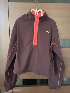 PUMA RUN ハーフジップウィンドブレーカー　ASIA XSサイズ　パープル