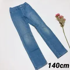2-510【UNIQLO】キッズ　子供　ボトムス　ジーンズ　デニム　ロング♪