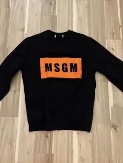 MSGM スウェット ブラック オレンジロゴのサムネイル