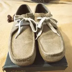 Clarks スエード ワラビー モカシン ベージュ
