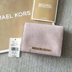 新品★マイケルコース　MICHAEL KORS 三つ折り　財布　ピンク