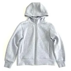 未使用 UNIQLO ドライストレッチスウェットパーカー 140 グレー