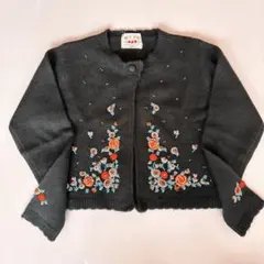 メゾピアノ　ボレロカーディガン刺繍　120cm