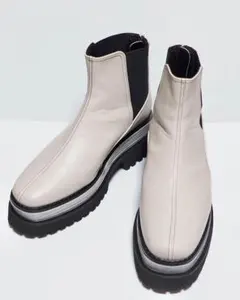 【3/8迄特価】今季・美品 OSMOSIS サイドゴアプラットフォームブーツ