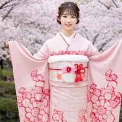 振袖　完全フルセット　26点　成人式　結婚式　前撮り　総絞り　ピンク　袋帯　銀