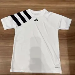 【新品/試着のみ】 adidas アディダス スポーツTシャツ ホワイト160㌢