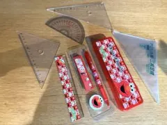 三角定規、分度器、エルモ筆記用具
