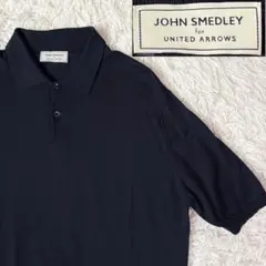 未使用タグ付 JOHN SMEDLEY ジョンスメドレー ボーダー ニット ポロ
