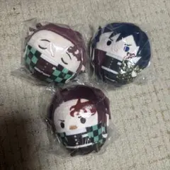 鬼滅の刃 ふわコロりん ぬいぐるみ 3個セット　冨岡義勇　竈門炭治郎　すやすや