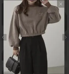NICE CLAP ／OLIVE des OLIVE Nロゴ裏起毛プルオーバー