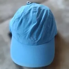 adidas ランニングキャップ 水色 S