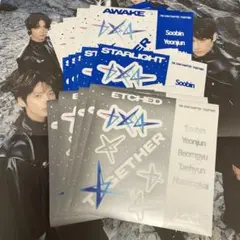 TXTステッカー 3形態 Awake Starlight Etched 15枚