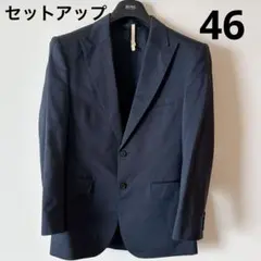 HUGO BOSS ヒューゴボス　春夏　セットアップ　テーラード　ネイビー　46のサムネイル