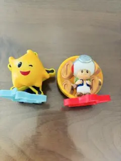 マックハッピーセット　マリオ星のキャラクター フィギュア　キノピオ