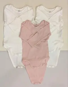 H&M オーガニックコットンロンパース 3点セット