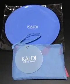 KALDI エコバッグ 新色 シアーブルー メラニンプレート 2点セット