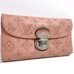 ルイヴィトン マヒナ ポルトフォイユ アメリア 長財布 ローズ 桃 M58157