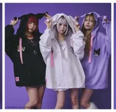 KRY（ケリィ）♡ガルフィー×クロミ 限定 ♡レディース パーカー（ホワイト）