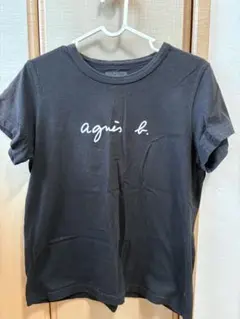 agnès b. ダークグレー 半袖Tシャツ