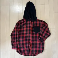 フード付き長袖シャツ 150