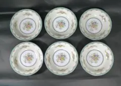 美品★ノリタケ　Noritake 花柄 ボウル サラダ　花柄 金彩 6枚セットのサムネイル