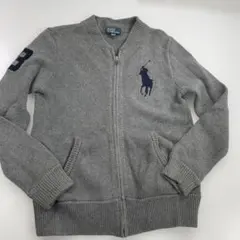 【美品】ラルフローレン ニット パーカー　セーター(150/グレー)