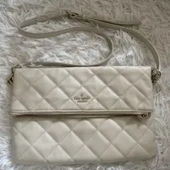 Kate Spade アイボリー キルティングショルダーバッグ