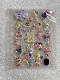 平成レトロ 誕生日シール 12月 うさぎ