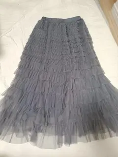 【美品】Dazy フリルチュールロングスカート