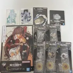 デスノート　一番くじ　アクリルボート、チャーム、ステーショナリーアソート