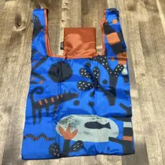 KALDI エコバッグ新品いきものがたり　ブルー